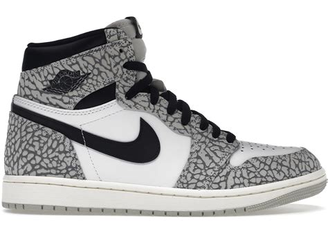 Jordan 1 Retro High OG White Cement Men's 